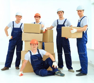 Packed boxes and furniture for Covent Garden removals