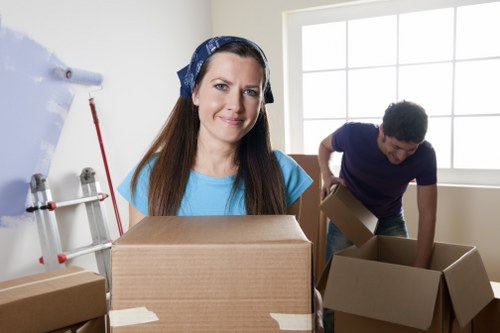 Reusable household items prepared for donation through a charity partnership